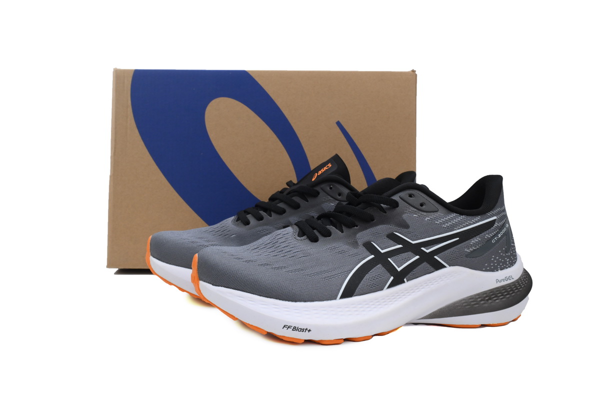 Asics GT-2000 12 Black Gray White Reps at Nicekicksshop