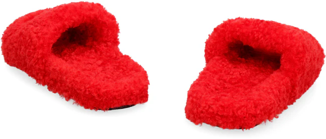 GET Balenciaga Faux fur mules
