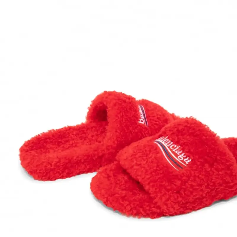 Balenciaga Faux fur mules