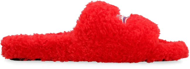 GET Balenciaga Faux fur mules