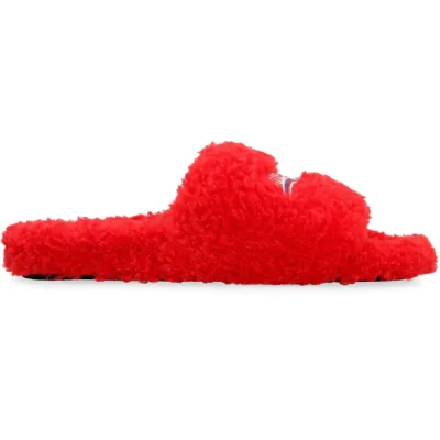 Balenciaga Faux fur mules 01