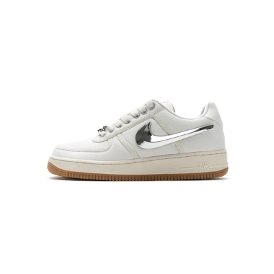  【Flash Sale】Perfectkicks Air Force 1 Low Travis Scott Sail,AQ4211-101 01