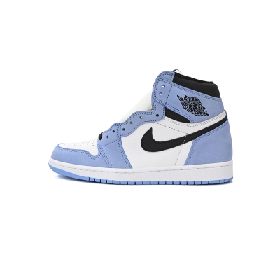  【Buy 1 Pair Perfectkicks Get 2nd For $19】Get Jordan 1 High OG University Blue, 555088-134 01