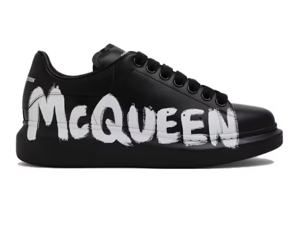 Get Alexander McQueen Graffiti Black White , 698614 WIBNM 1070