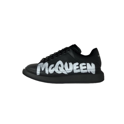 Get Alexander McQueen Graffiti Black White , 698614 WIBNM 1070 01