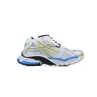 Perfectkicks Balenciaga Runner Sneaker White Blue Yellow 772767 W3RNY 0213 02