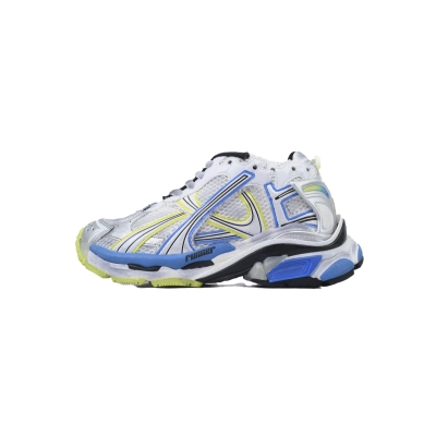 Perfectkicks Balenciaga Runner Sneaker White Blue Yellow 772767 W3RNY 0213 01