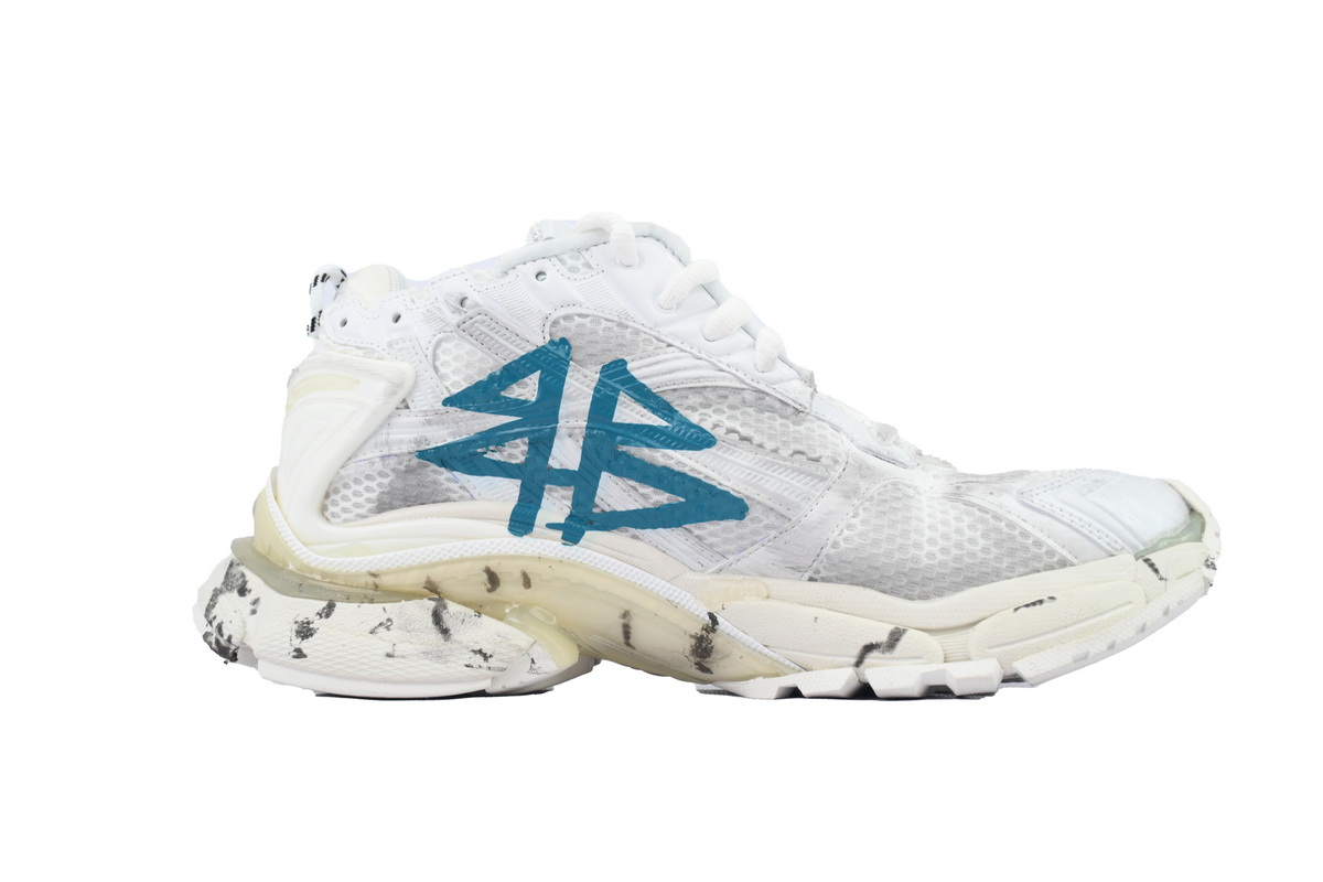 Perfectkicks Balenciaga Runner Sneaker 'Graffiti - White Blue' 772774 W3RBQ 9040