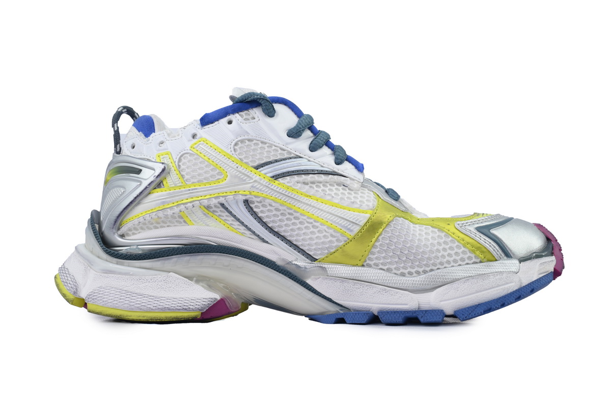 Perfectkicks Balenciaga Runner Sneaker 'White Purple Blue' 772767 W3RMU 9547