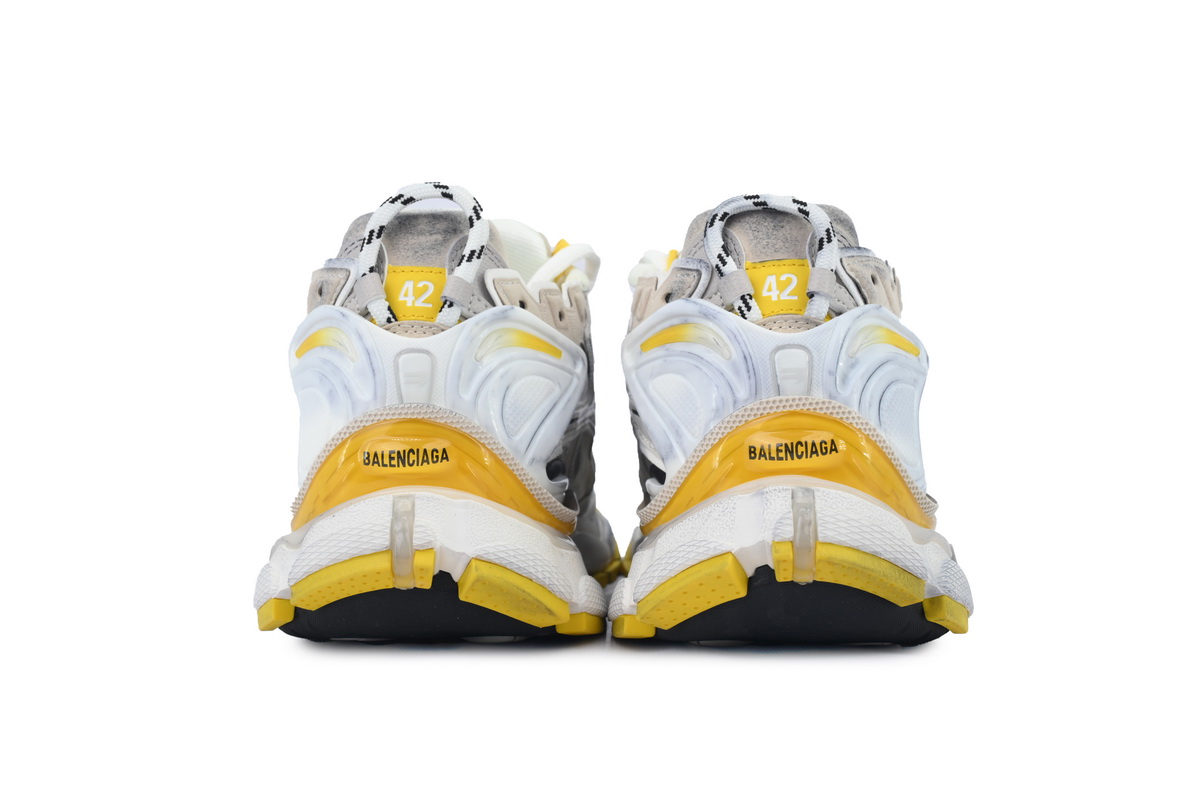 Perfectkicks Balenciaga Runner Sneaker 'White Yellow' 772767 W3RNY 9170