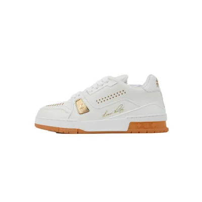 Perfectkicks Louis Vuitton White Orange Rivet 01