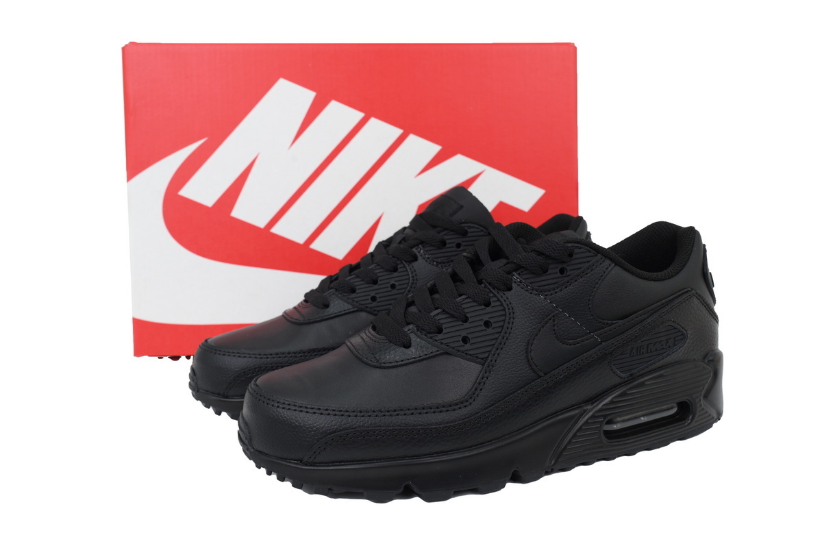 Air Max 90 Leather 'Triple Black' CZ5594-001