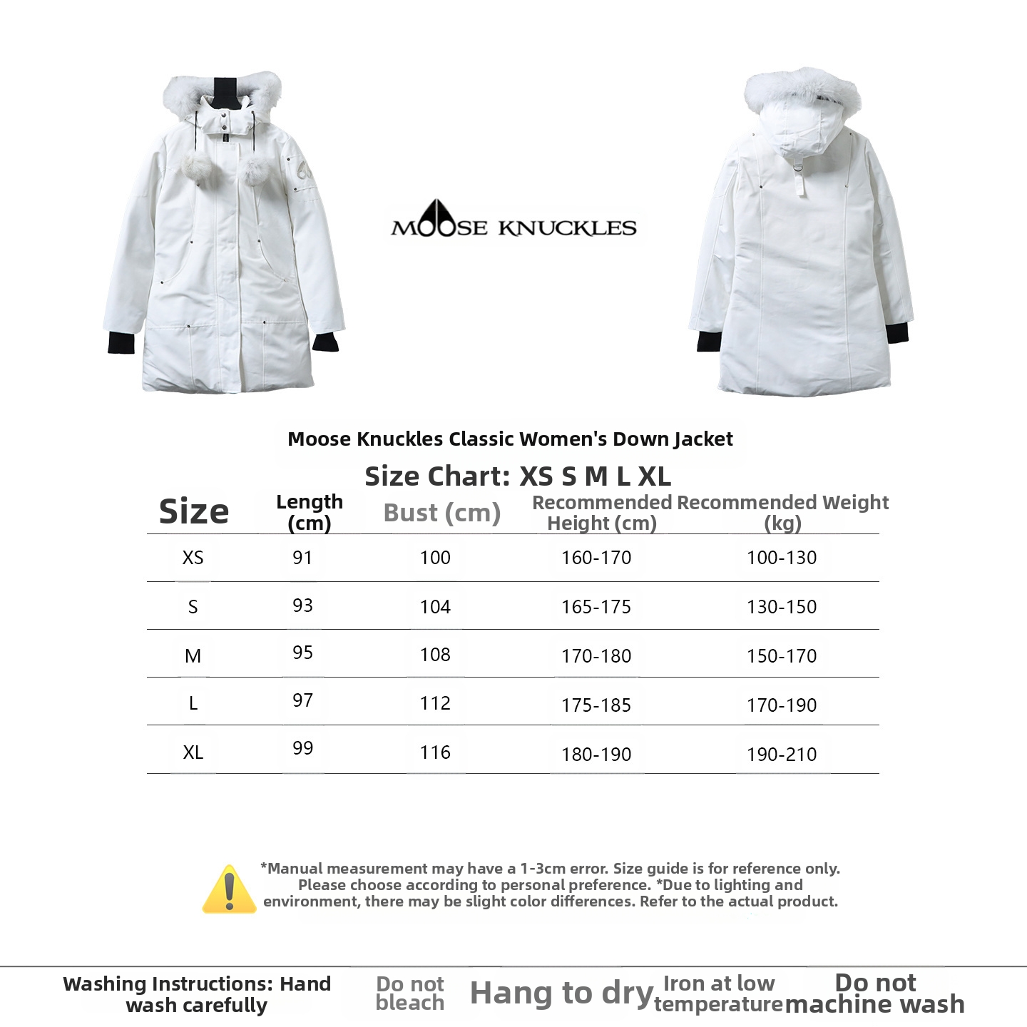 Moose Knuckles jacket classic women down jacket 01 White/Black/Rad/Dark blue
