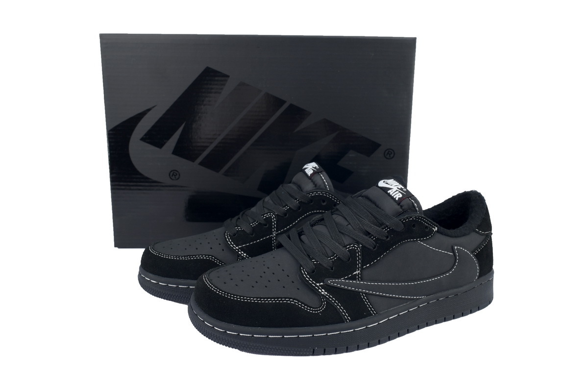 GET Travis Scott x Air Jordan 1 Low Black Phantom,DM7866-001 