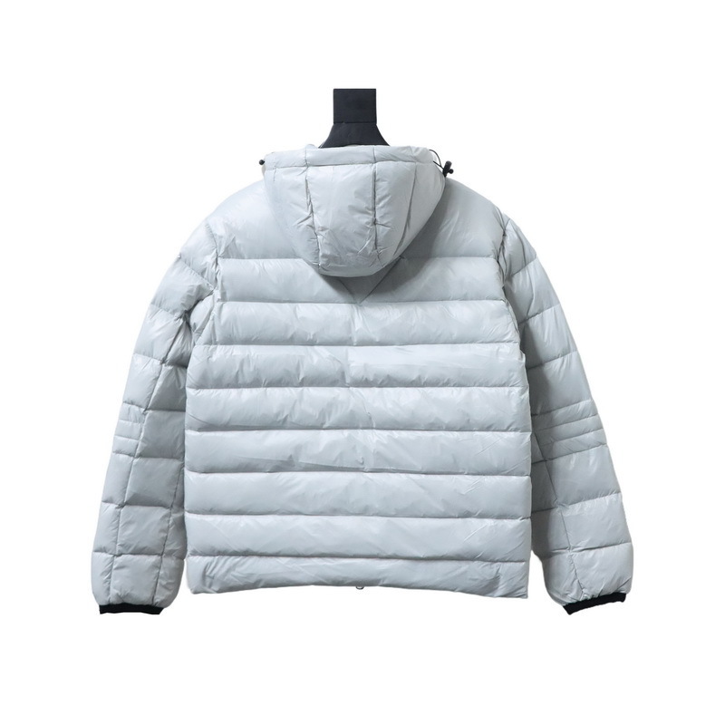 Canada goose Puff plaid down jacket White / Dark blue / Black