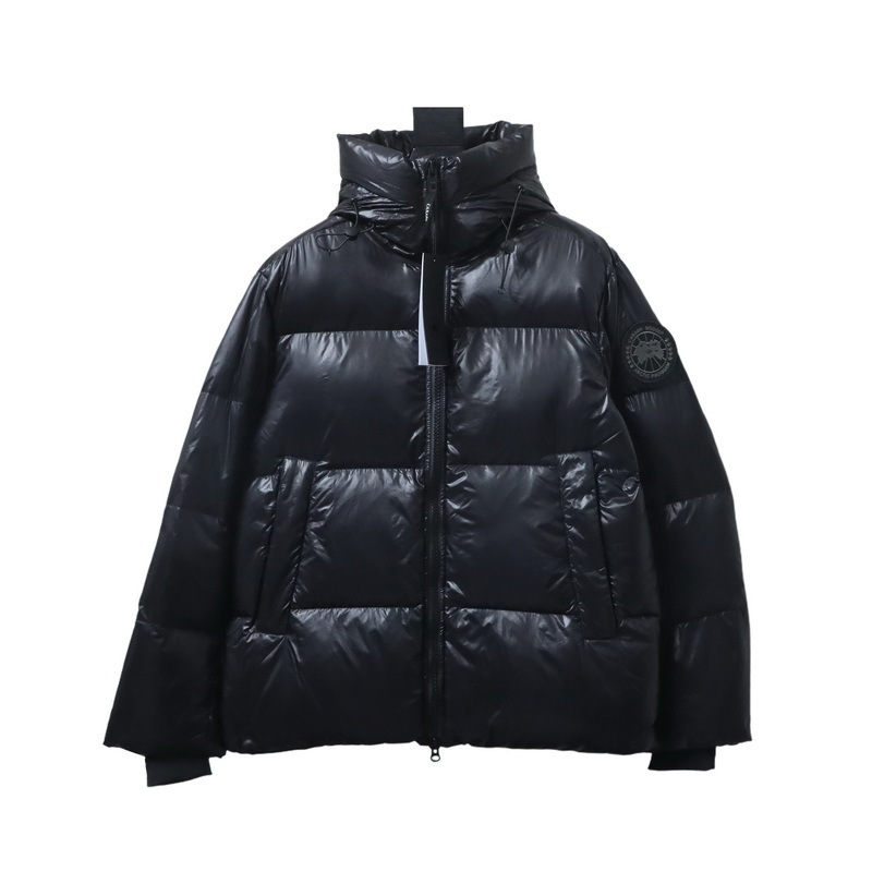 Canada goose Puff plaid down jacket White / Dark blue / Black
