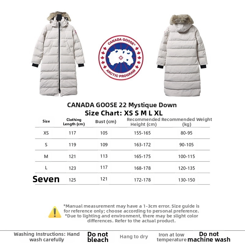 Canada goose Mystique long down jacket 22 White/Black/Gray/Dark blue