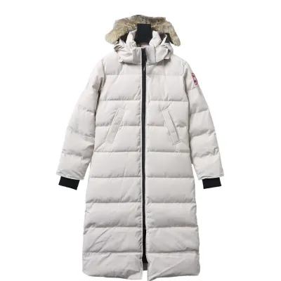 Canada goose Mystique long down jacket 22 White/Black/Gray/Dark blue 01