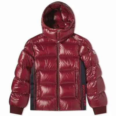 Moncler Men's Luntiere Down Jacket in Burgundy 01