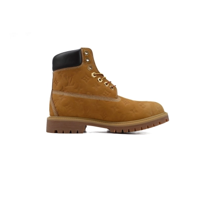 Perfectkicks LV x Timberland 6-In Ankle Boot High top Yellow 02