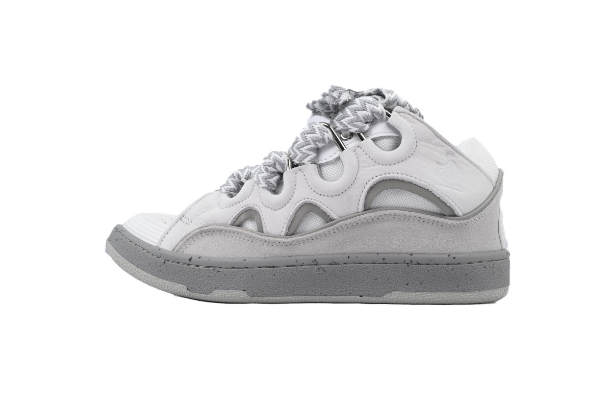 Perfectkicks Lanvin Leather Curb White gray