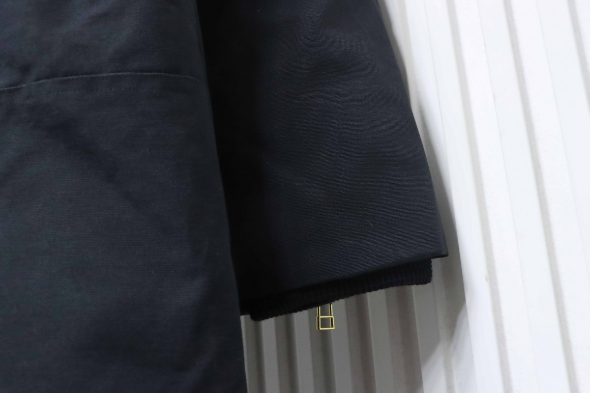 Moose knuckles Golden scissors men business down jacket 01 Black