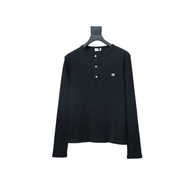 Celine CE Three-button half-open collar long-sleeved T-shirt P190 01
