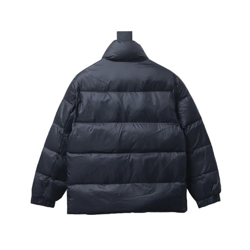 Moncler Micro-label patchwork stand-up collar down jacket Blue/Black