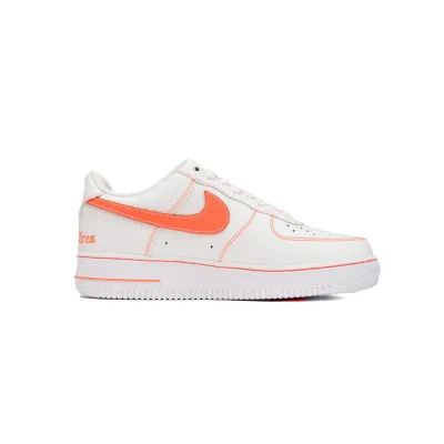 GET Nike Air Force One Low Vlone  White/Orange  AA5360-100 02