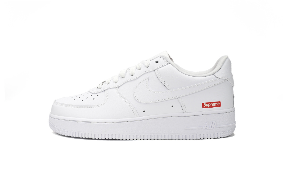 GET Supreme x Nike Air Force 1 Low White For Sale CU9225-100