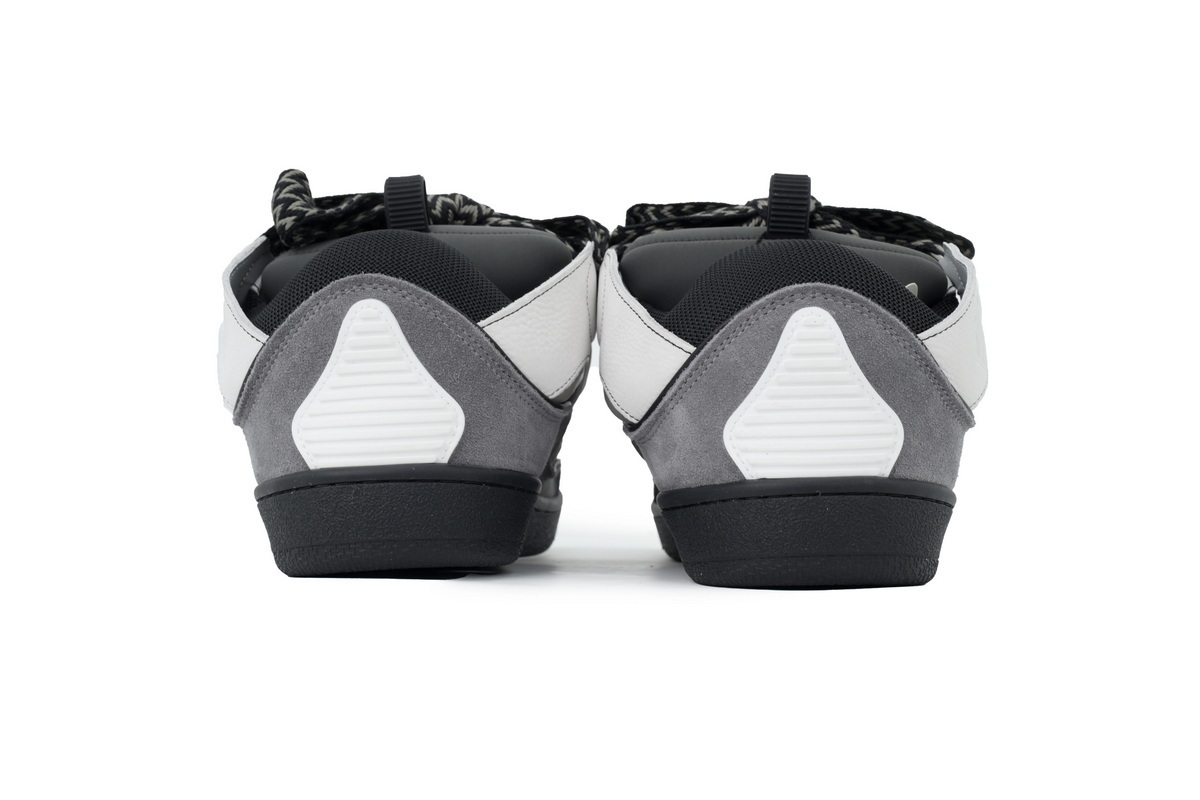 Perfectkicks Lanvin Leather Curb Black Whiteand Gray