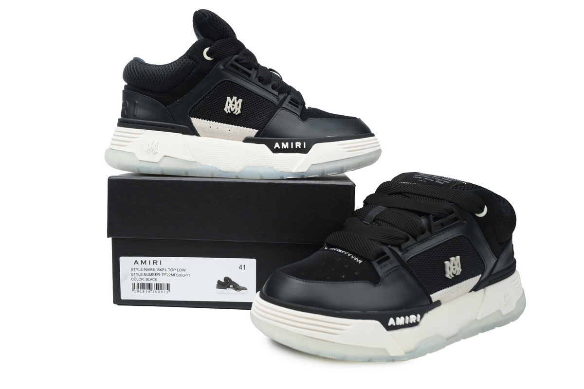 Perfectkicks AMIRI Bone-shaped bread Black and White