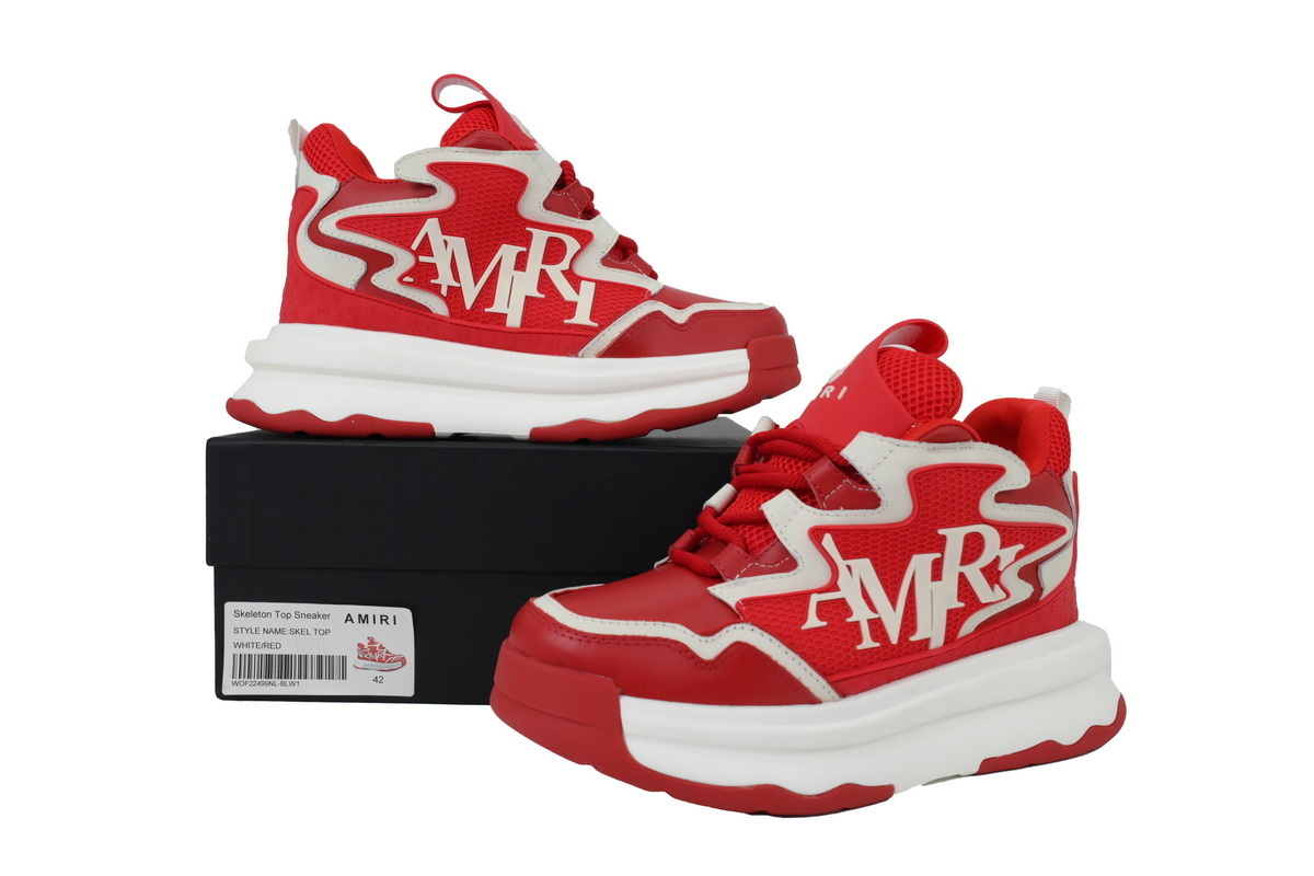 Perfectkicks AMIRI Bone-shaped fashionable Red