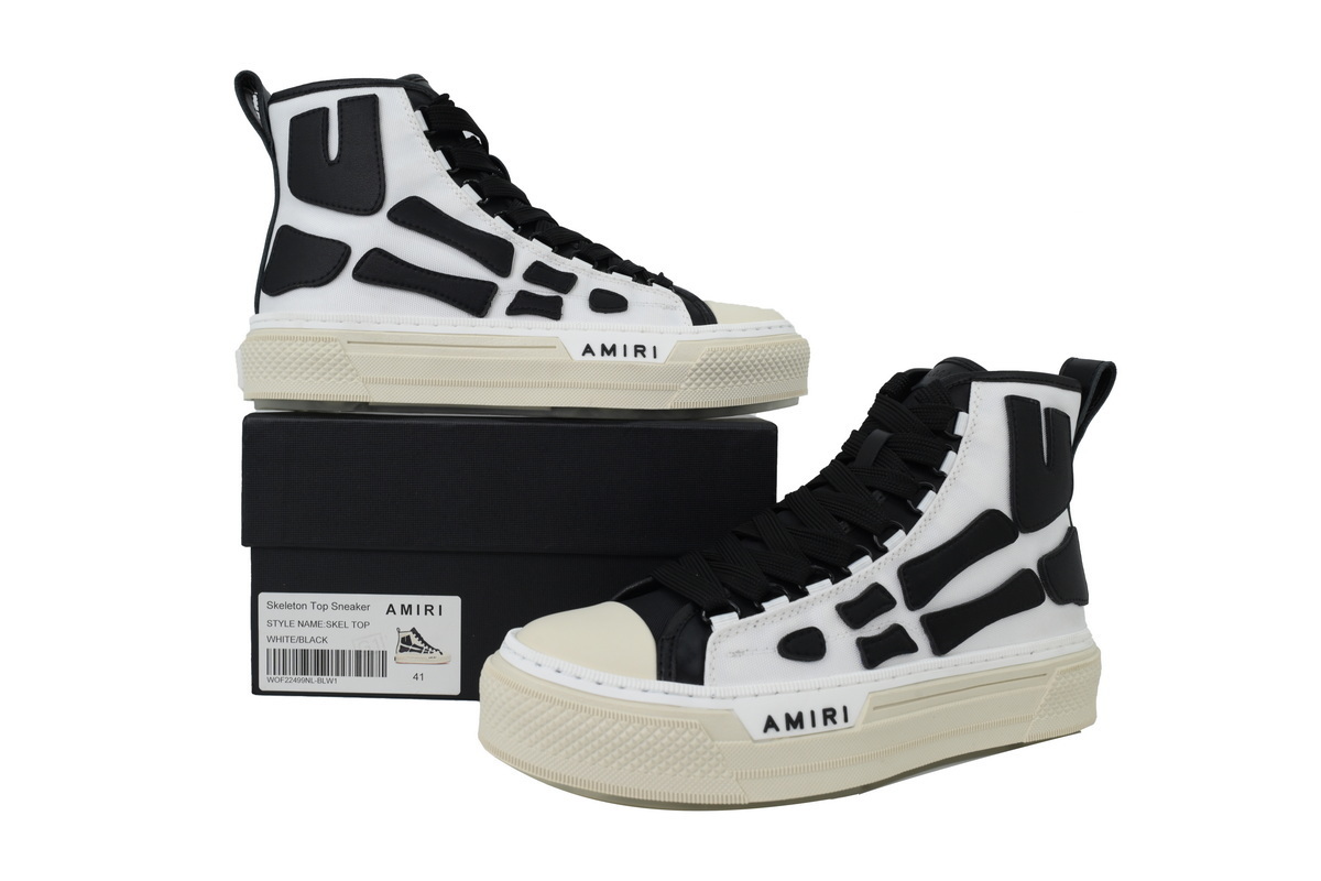 Perfectkicks AMIRI SKEL COURT HI White Black