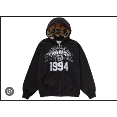 Supreme MM6 Maison Margiela Zip Up Hooded Sweatshirt  01