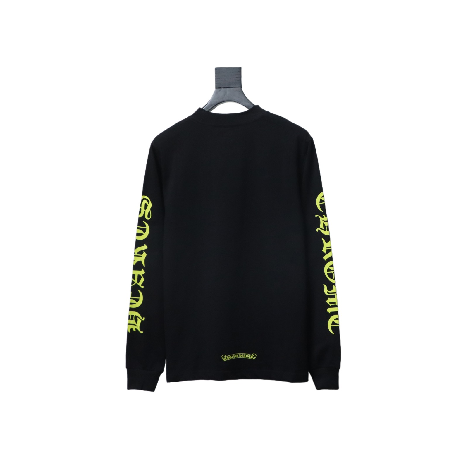 Chrome Hearts colored Sanskrit long-sleeved T-shirt Black