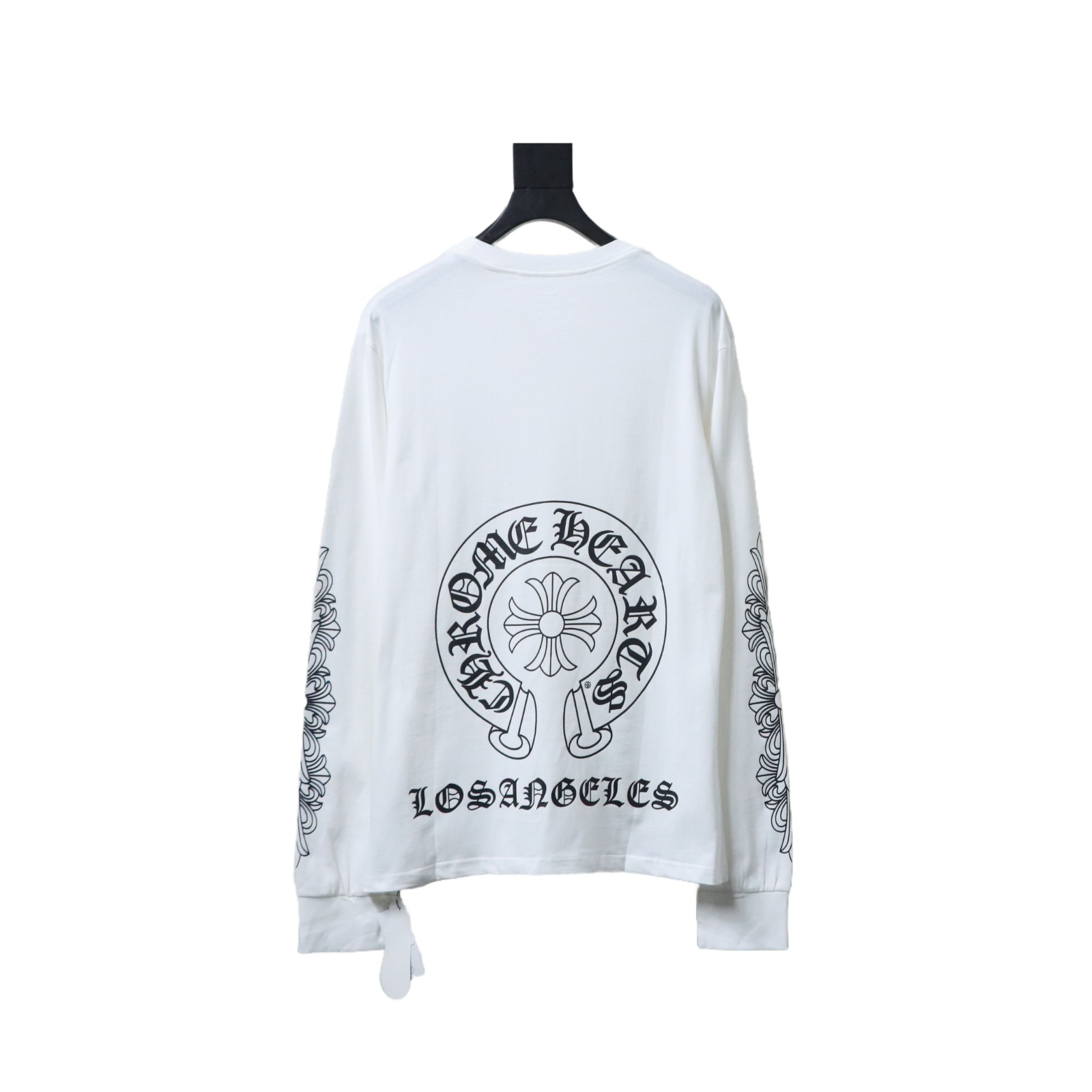 Chrome Hearts horseshoe print long-sleeved T-shirt White