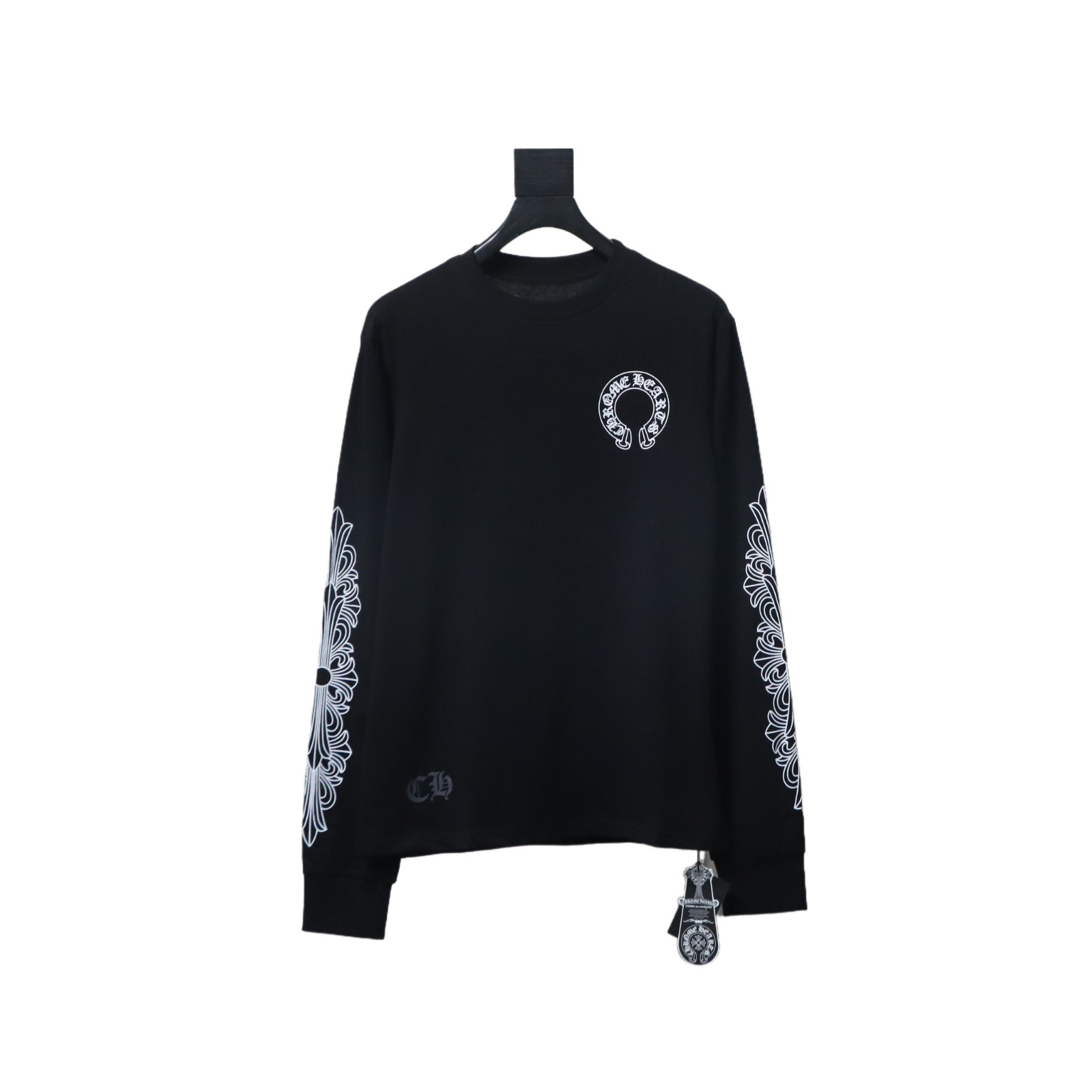 Chrome Hearts Sanskrit pattern long-sleeved T-shirt Black