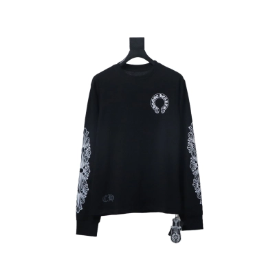 Chrome Hearts Sanskrit pattern long-sleeved T-shirt Black 02
