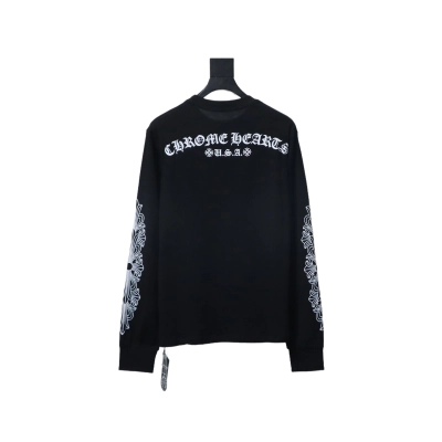 Chrome Hearts Sanskrit pattern long-sleeved T-shirt Black 01