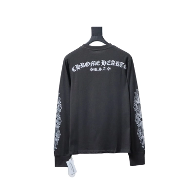 Chrome Hearts Sanskrit pattern long-sleeved T-shirt Grey 01