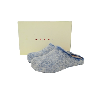 MARNI Slide Fussbett Tie Dye white Blue 02