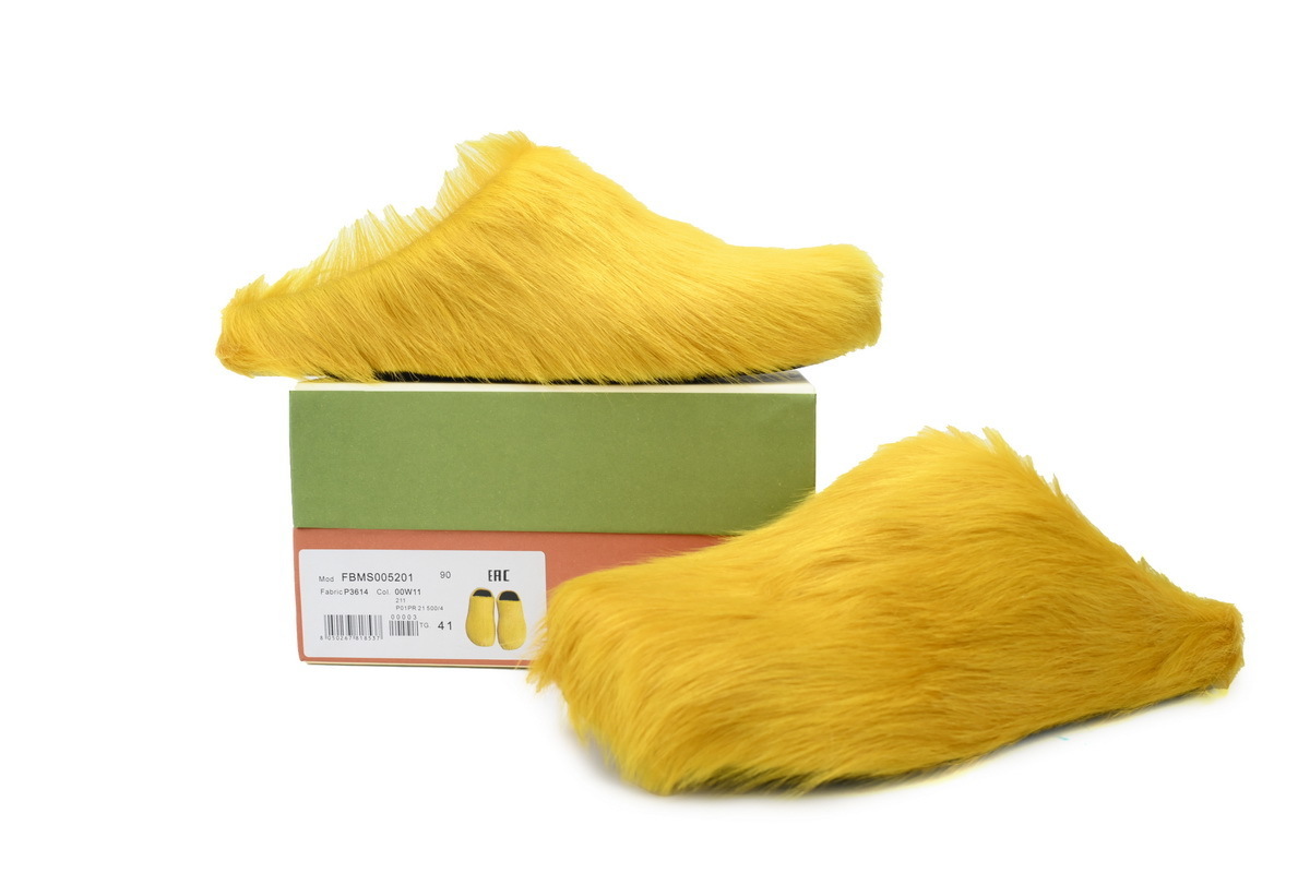 MARNI Slide Fussbett Yellow