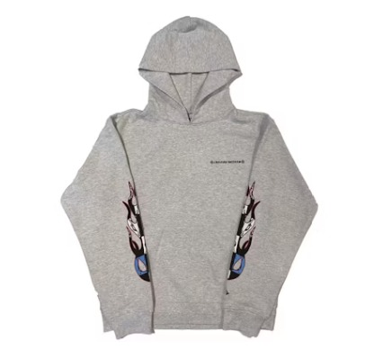 Chrome Hearts x Matty Boy Brain Hoodie Grey