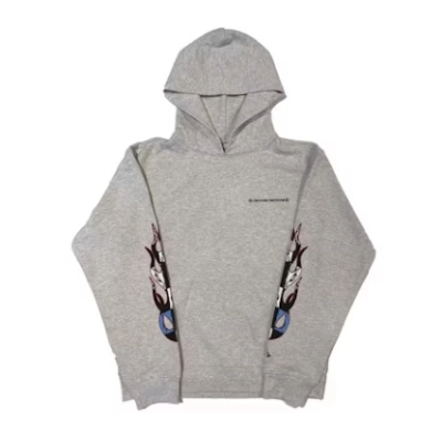 Chrome Hearts x Matty Boy Brain Hoodie Grey 01