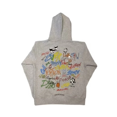 Chrome Hearts x Matty Boy Brain Hoodie Grey 02