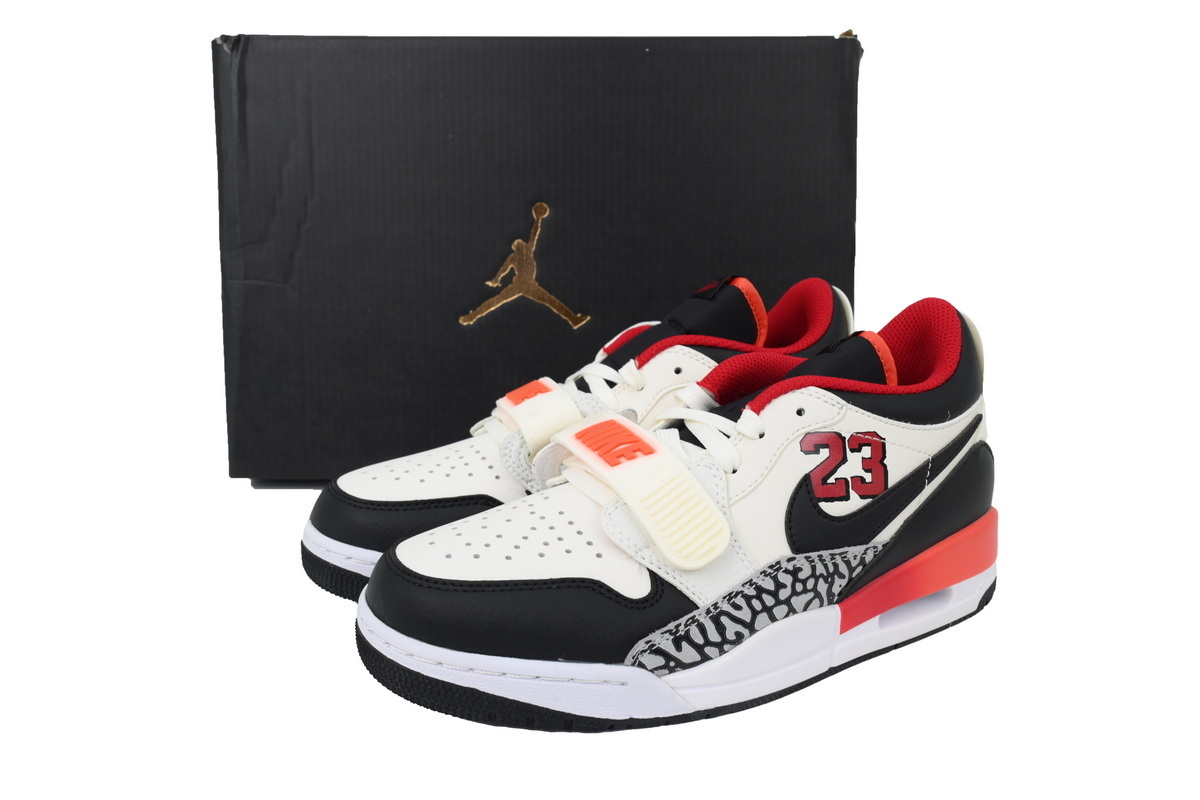 GET Air Jordan Legacy 312 Low White Black Red FJ7221-101