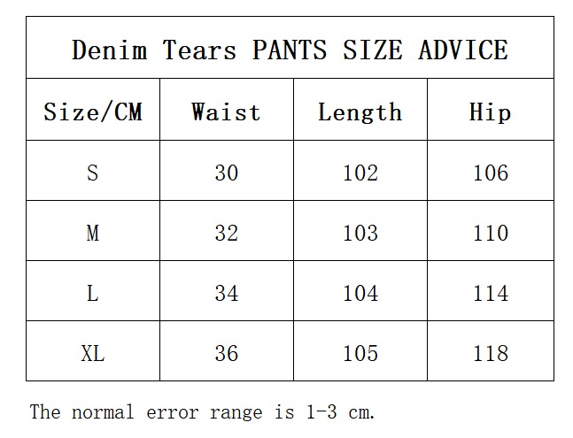 Denim Tears pants all black