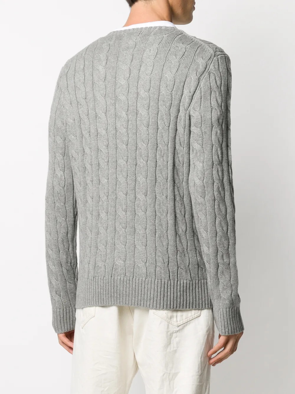 Ralph Lauren chunky cable knit Polo Sweater 