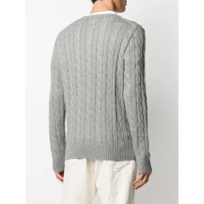 Ralph Lauren chunky cable knit Polo Sweater  02